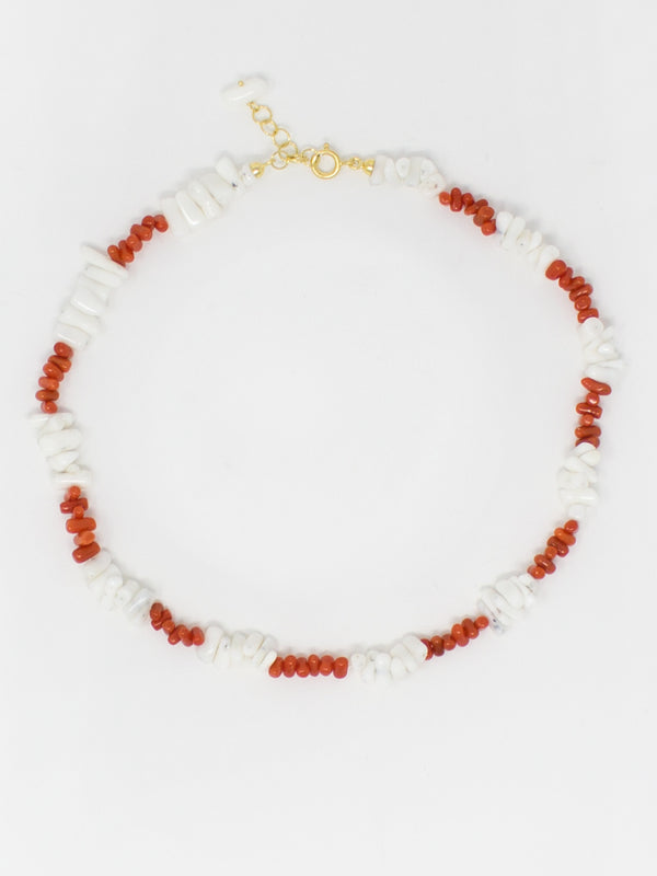 Mediterraneo Shell & Coral Necklace by Vintouch Jewels