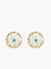 Vintouch Petals Turquoise Stud Earrings