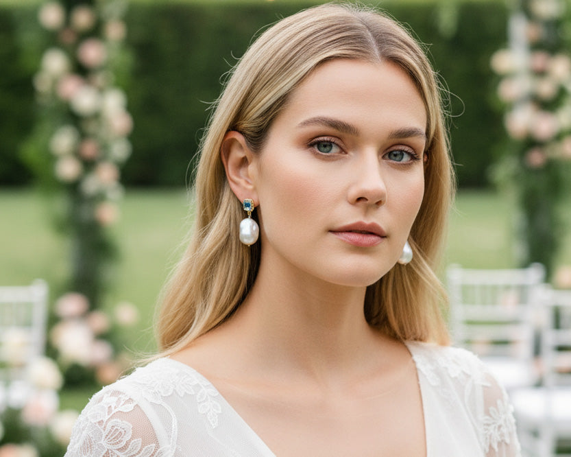 Handcrafted Italian bridal and occasion jewelry by Vintouch featuring cameo necklaces, pearl earrings and romantic vintage-inspired designs