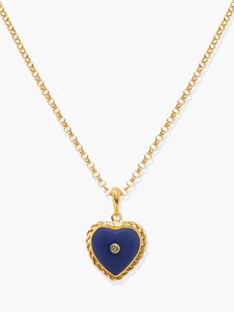 9ct Two Tone, Heart Pendant | Pascoes