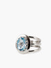Sky Blue Topaz Triple Band Ring by Vintouch Jewels.