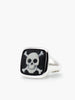 The Skull & Crossbones Cameo cameo ring depicts this universal hazard symbol through a fancy and ironic design. Skulls also symbolize courage and protection. It's carefully hand-carved from porcelain in our workshop in Italy and bezel-set in sterling silver, presented in its 100% plastic-free, eco-friendly Vintouch signature packaging. 