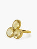 Capri Citrine Ring handmade by Vintouch Jewels in 18k gold plated silver