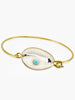 Turquoise & Cowrie Shell Cuff Bracelet | Vintouch Jewels