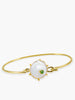 Vintouch's Rebel Rebel Keshi Pearl & Green Emerald Cuff Bracelet