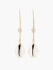 Vintouch Chained Baroque Pearls Cowry Shells Earrings