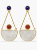 Vintouch's Opera Coral, Lapis & Mother of Pearl Earrings