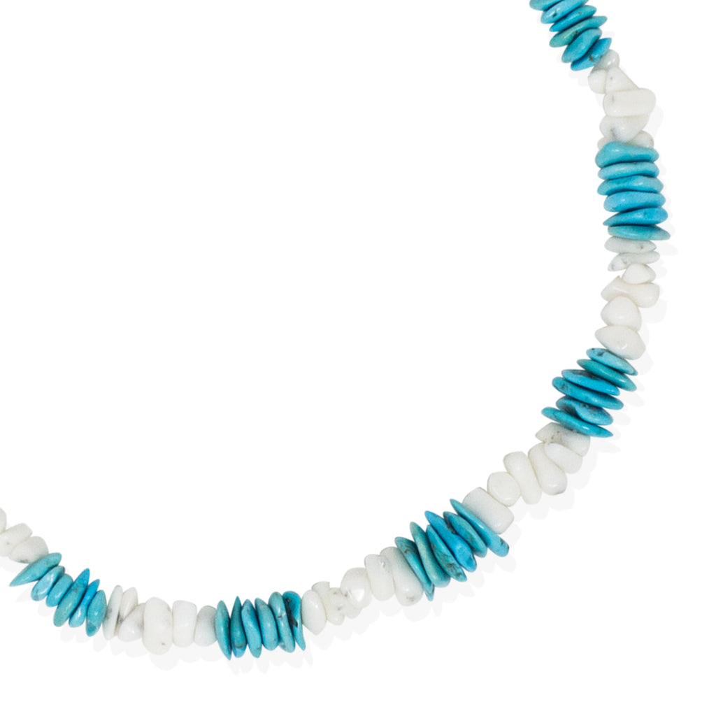 Light Blue Puka Chip Shell Beads Necklace and Anklet Set – BlueRica