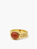 Carnelian Beady Band Ring by Vintouch Jewels