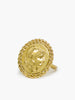 Athena gold-plated Treccia ring by Vintouch Jewels. 