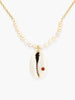 Coral & Cowrie Shell Necklace | Vintouch Jewels