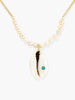 Turquoise & Cowrie Shell Necklace | Vintouch Jewels
